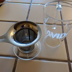 David's Tea Glass Single Cup Tea Steeper Set